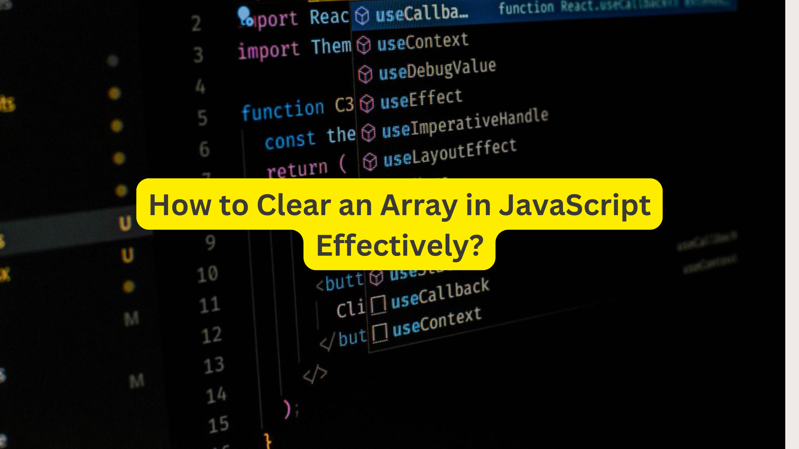 How to Clear an Array in JavaScript Effectively?